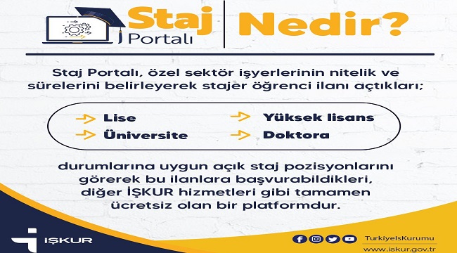 Işkur staj desteği